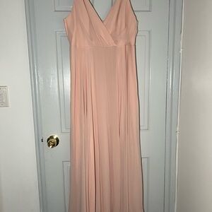 Pink maxi dress for a special occasion